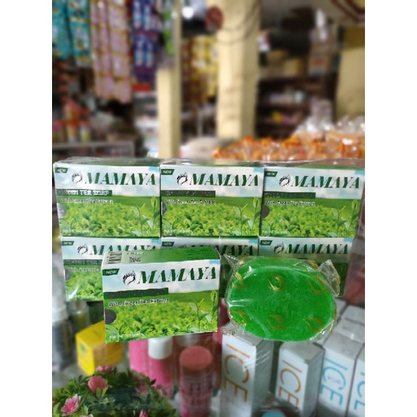 ♥fifitlshop♥SABUN GREEN TEA MAMAYA 100 gr BPOM penganti dovina kinori