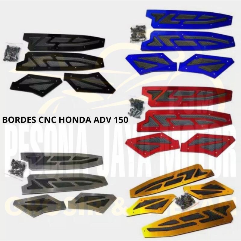 Bordes Adv Karpet Pijakan kaki Honda Adv Full Cnc Merk CR7 Original