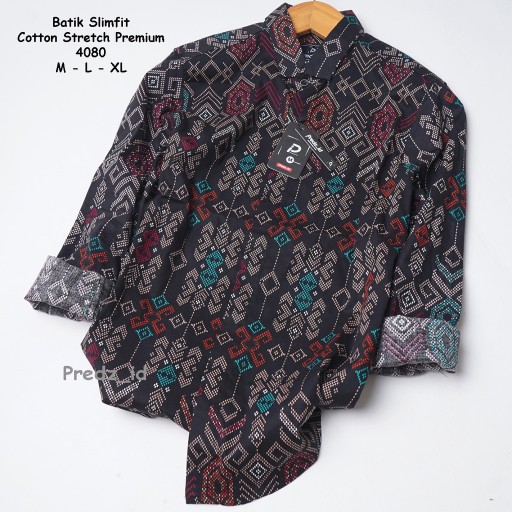 Kemeja Batik Pria Lengan Panjang Slimfit Batik Pria Lengan Panjang Kemeja Batik Formal Kantoran