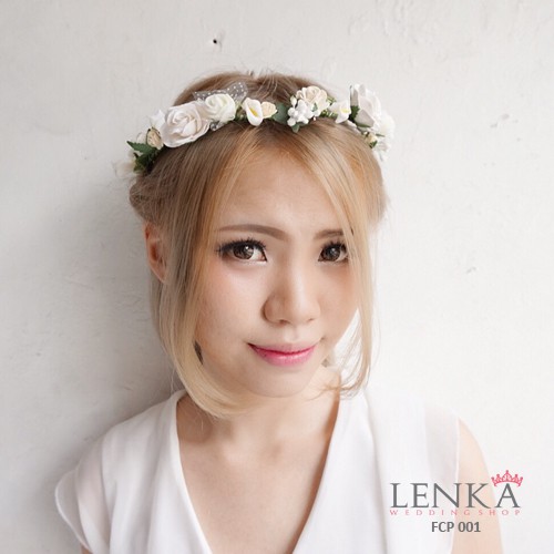 [READY STOK] FLOWER CROWN WEDDING PESTA PENGANTIN AKSESORIS RAMBUT FCP001