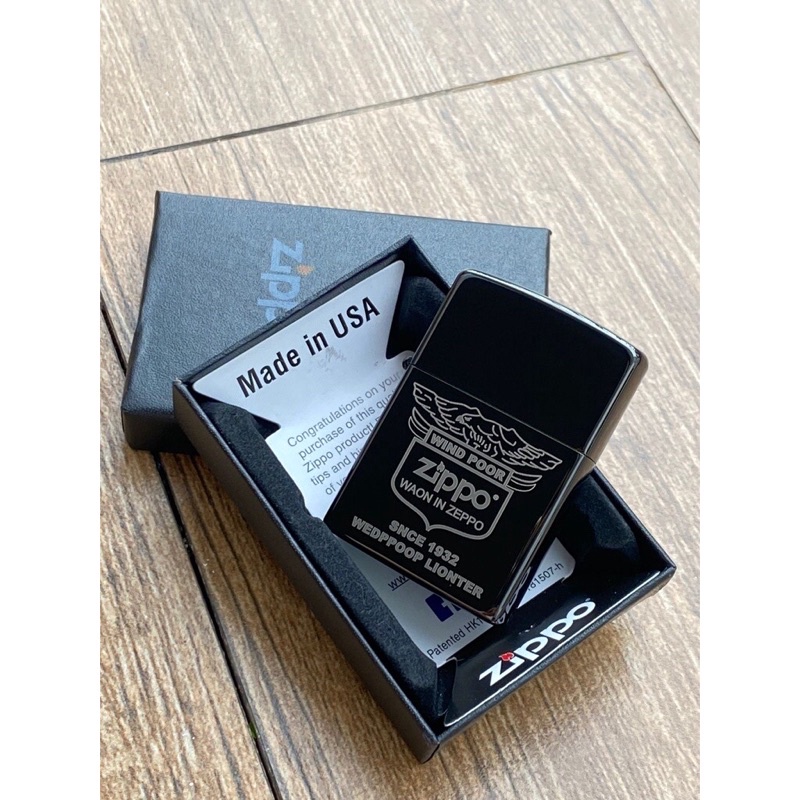 COD- Korek zippo  Black ice motif premium Rolisstore