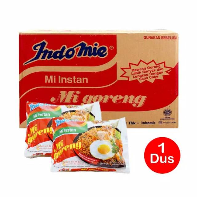 

INDOMIE Goreng Instan 1 Dus Karton - 40 Bungkus