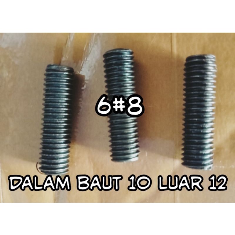 sok drat m 6#8.. baut dalam 10 luar 12