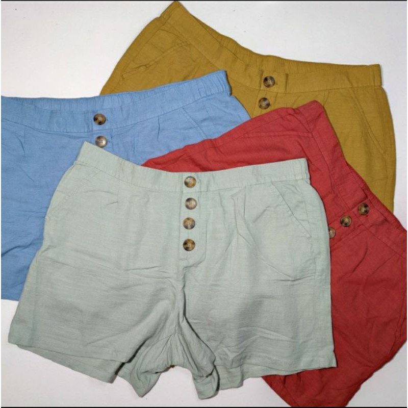 celana pendek wanita Hot pants short pant ANKO 4 BOTTONS ORGINAL JUMBO BIG SIZE