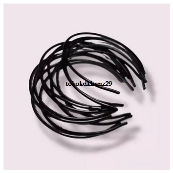 Bando Hitam / Bando Lidi / Bando Plastik Polos / Bando Pria Dan Wanita / Bando Rambut