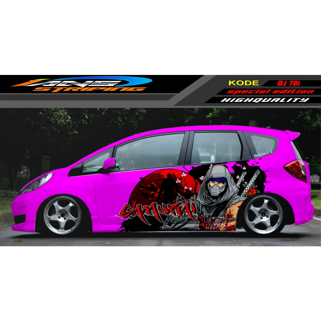 DECAL STICKER MOBIL JAZZ BRIO AVANZA SIGRA YARIS / STIKER VARIASI MOBIL / MODIF STICKER MOBIL