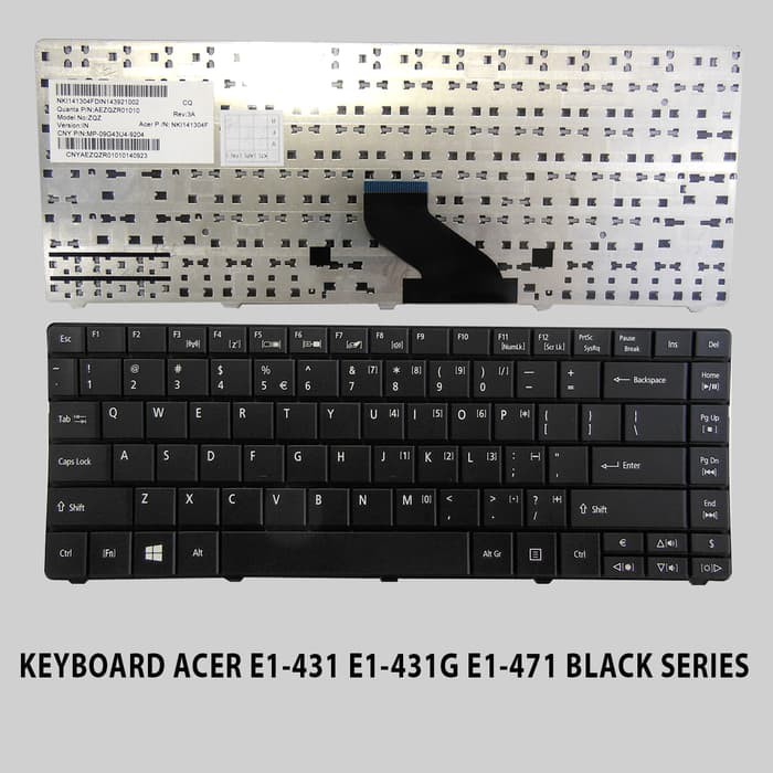 KEYBOARD ACER E1-431 E1-431G E1-471 BLACK SERIES