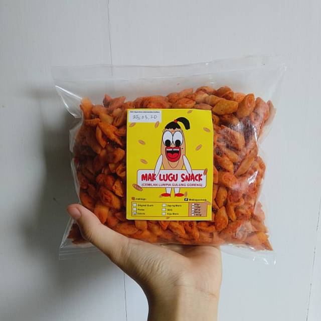 

Lumpia gulung goreng. Cemilan lumpia goreng. Rasa balado ukuran 500gr