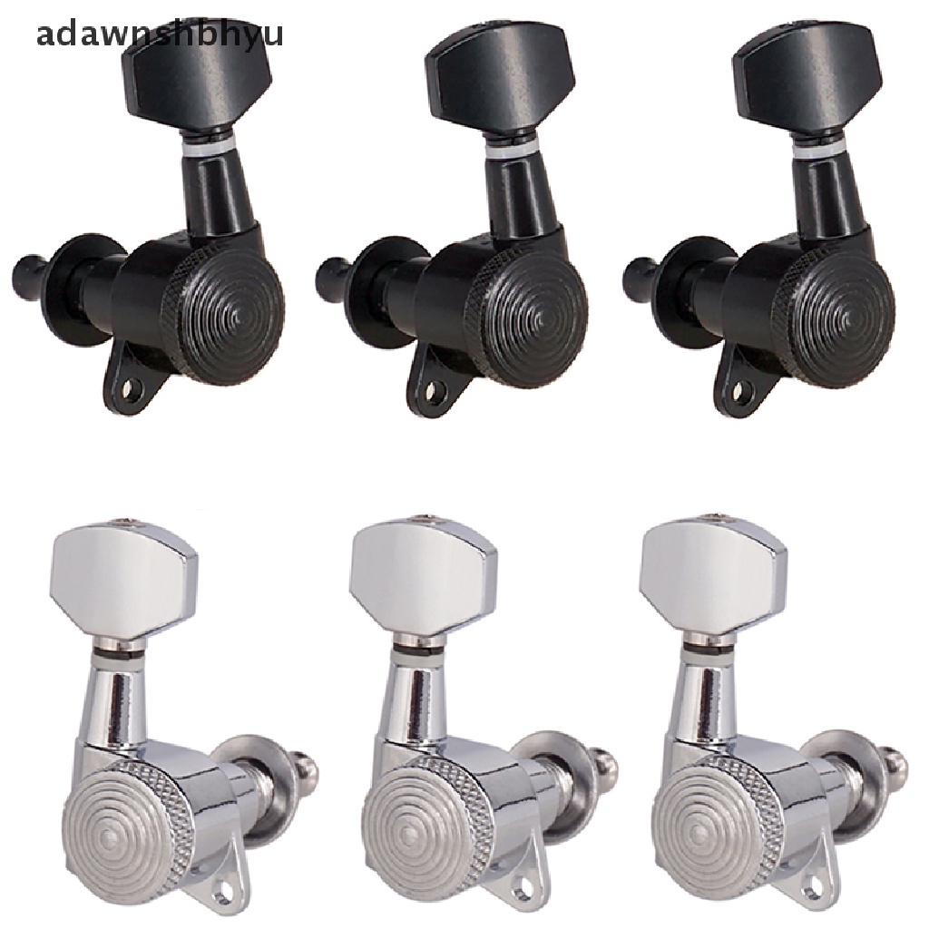 Adawnshbhyu 6Pcs Locked string tuning pegs key tuners Kepala Mesin Untuk Aksesori Gitar