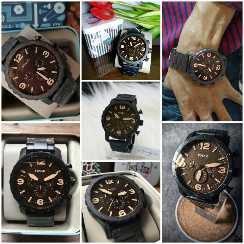 Fossil JR1356 Nate Chronograph Authentic - Garansi dist 1yr, Include Box original