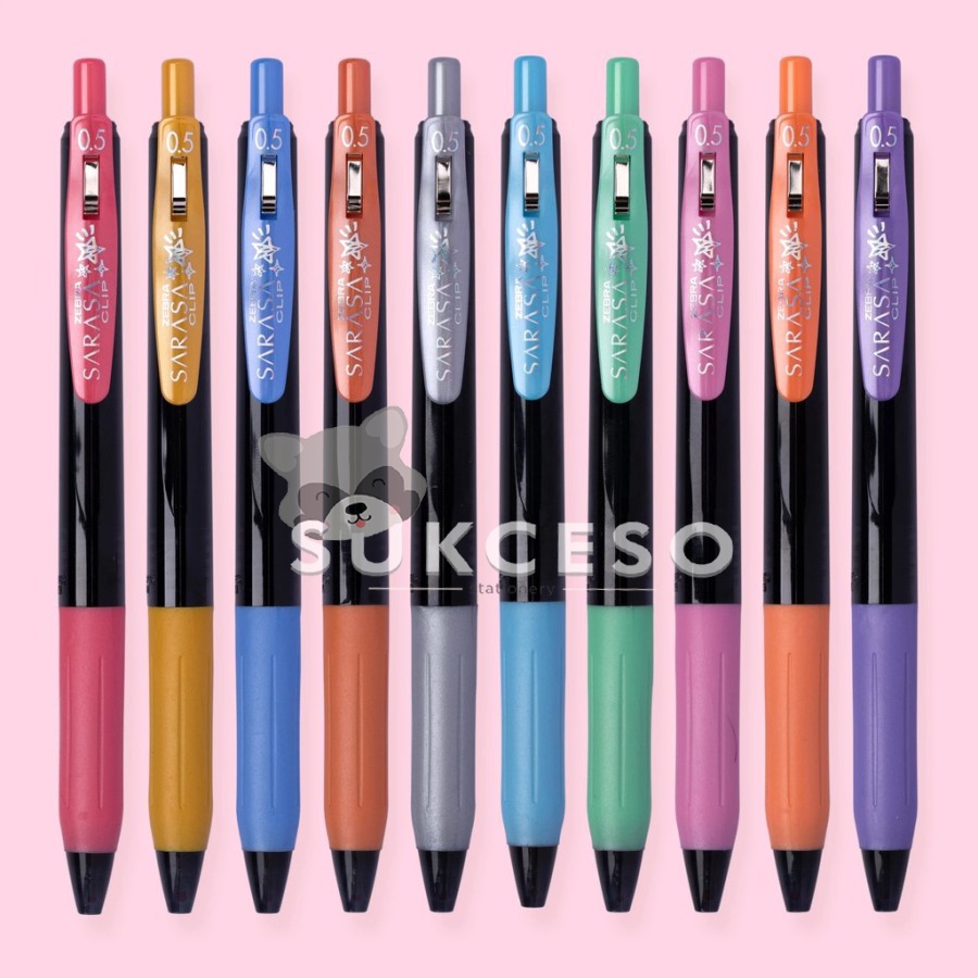 

Zebra Sarasa Pulpen Gel Decoshine Color Series 0.5mm / Deco Shine Color Ballpoint Warna