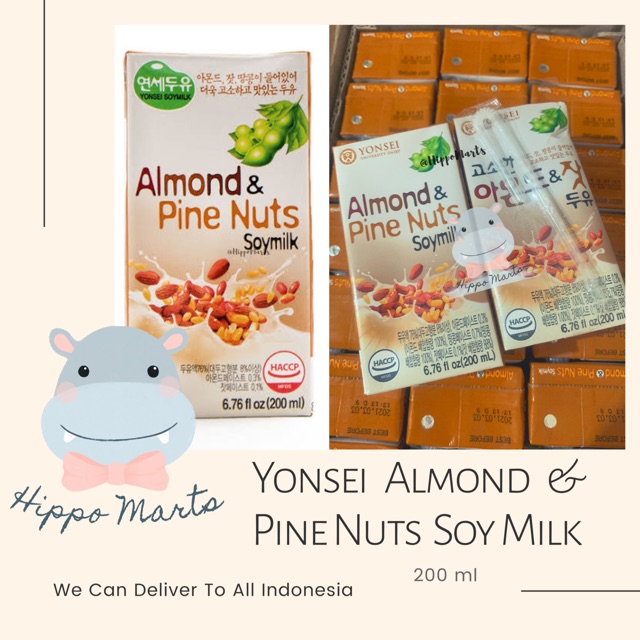 Yonsei Almond And Pine Nuts Soy Milk 200 ML