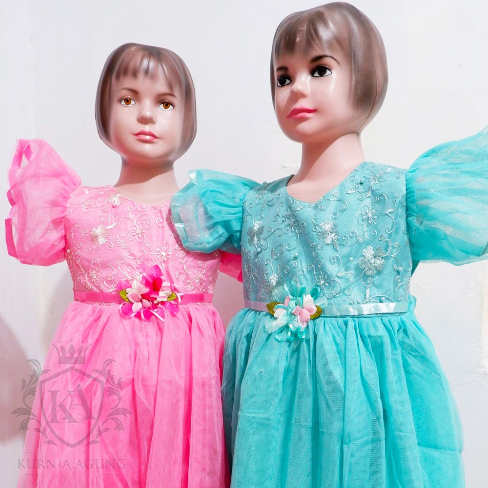 Dress Anak Perempuan 2 Tahun sampai 12 Tahun Gaun Ulang Tahun Anak Import Korea KA75