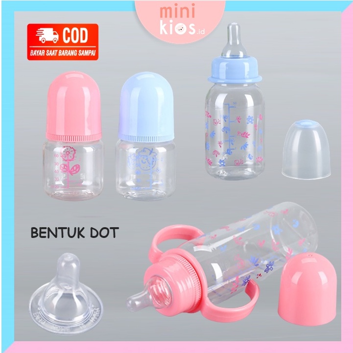 Botol Susu Bayi Standard Dot Gepeng @60ml @125ml @250ml BPA FREE