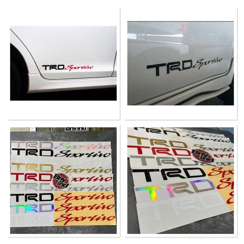 STICKER TRD SPORTIVO STICKER MOBIL STICKER MOTOR CUTTING