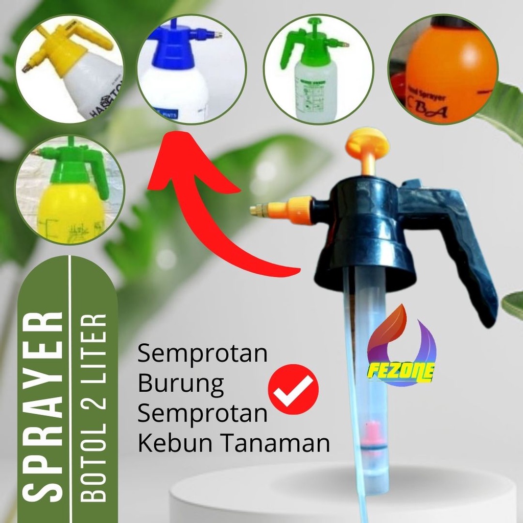 Spare Part Sprayer Botol 2 Liter Semprotan Burung Semprotan Kebun Tanaman  FEZONE