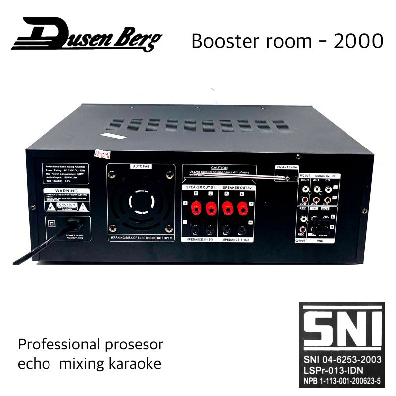 Amplifier DUSENBERG Room 2000 Karaoke Smart Tv Bluetooth Usb Original