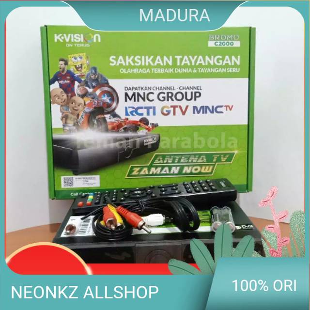 Receiver Parabola K-Vision C2000 New Kvision Channel Lokal Lengkap