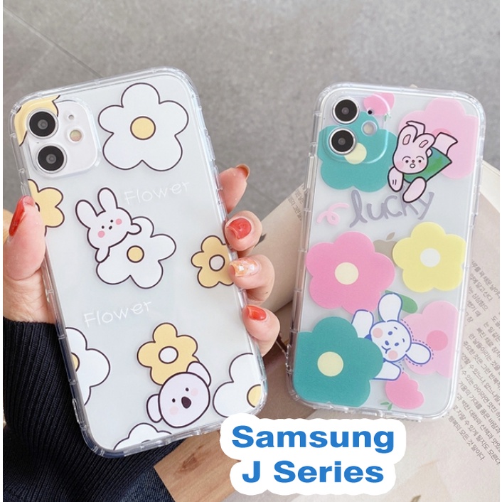 Case Anticrack Samsung J1 J2 J3 J4 J5 J6 J7 Ace Core 2015 2016 Prime Plus Pro 2017 2018 Motif Bunga 