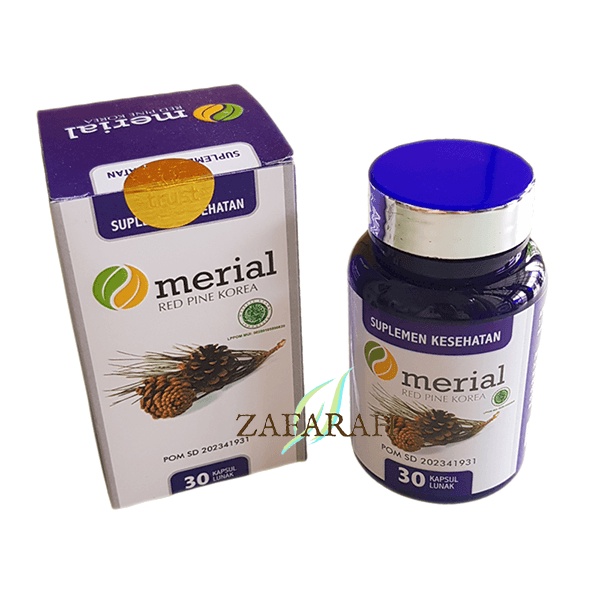 MERIAL Fish Oil Obat Kolesterol Herbal / Merial Red Pine Korea Pinus Merah / Suplemen Makanan Merial Obat Kolestrol Ampuh @30 Kapsul