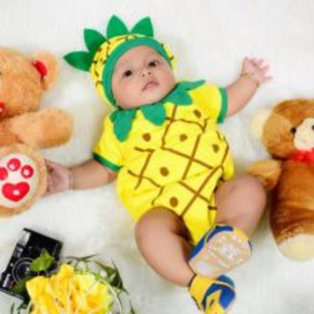 Jumper romper nanas bayi jamper nanas bayi murah jumper nanas