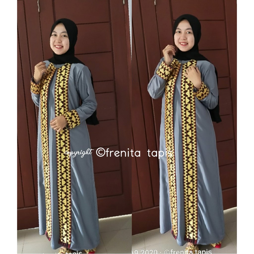 [BISA COD] Dress Gamis Tapis Kekinian Khas Lampung