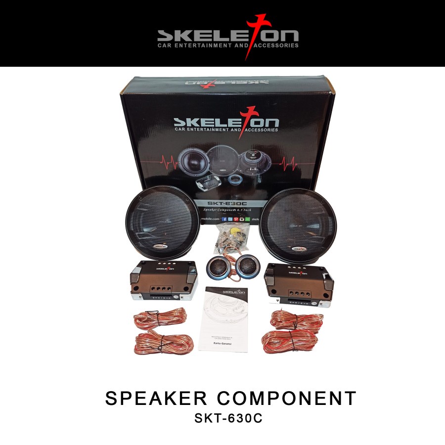 Skeleton Speaker Split 6.5 Inch Audio Mobil SKT-630C