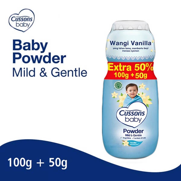 [100+50GR] Cussons Baby Powder 100 Gram | Bedak Bayi