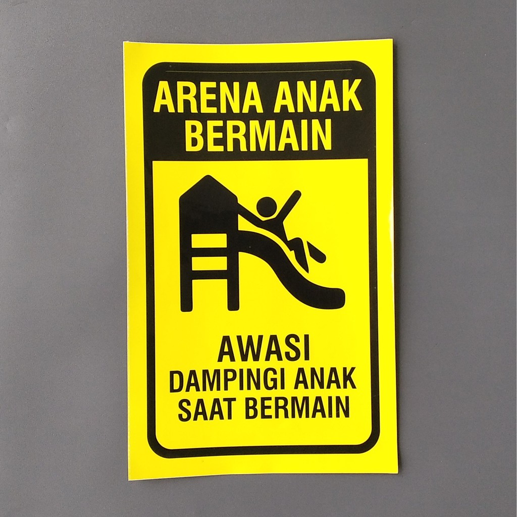 Stiker Arena Anak Bermain - Stiker Arena Bermain - Stiker Dampingi Anak Saat Bermain