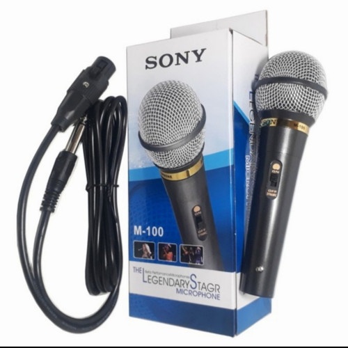 Microphone Karaoke Mic sony M100 Mikrofon Vocal Mic Kabel