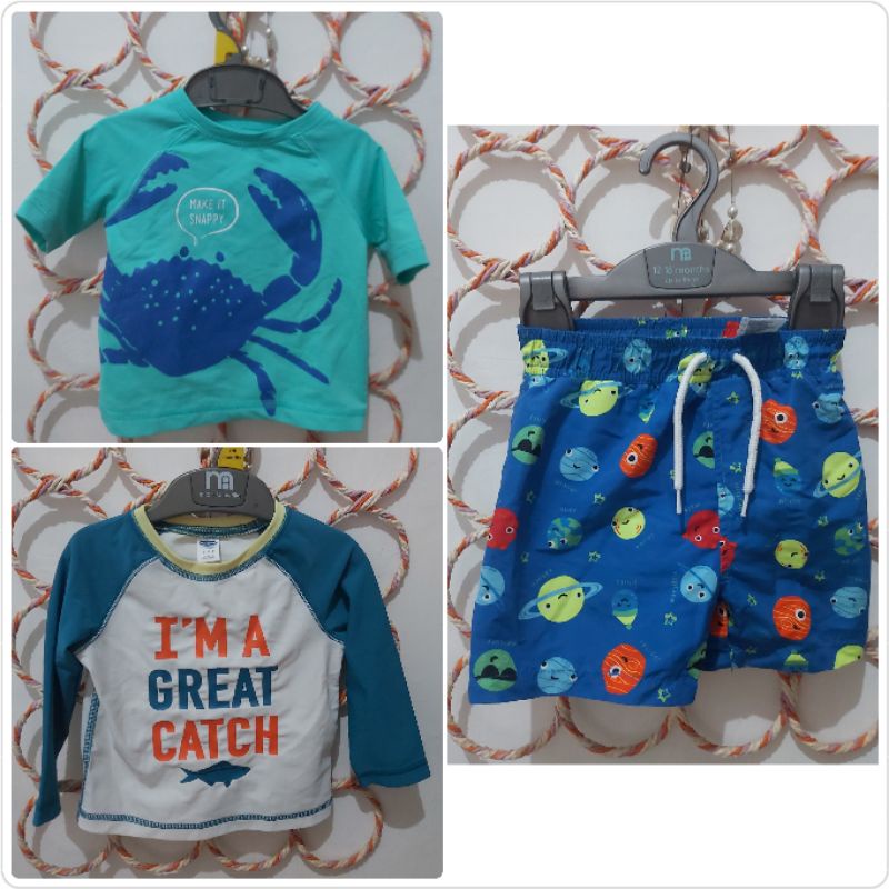 PRELOVED LIKE NEW SWIMSUIT ANAK OLD NAVY - MOTHERCARE