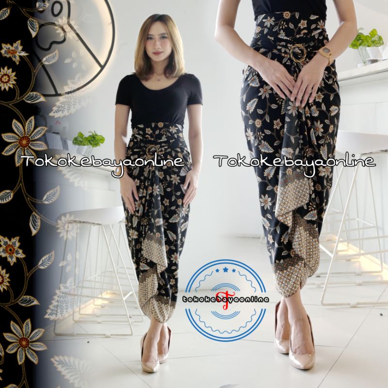 rok lilit batik / rok lilit batik kain lilit murah / lilit batik modern / 20 motif-melati gold