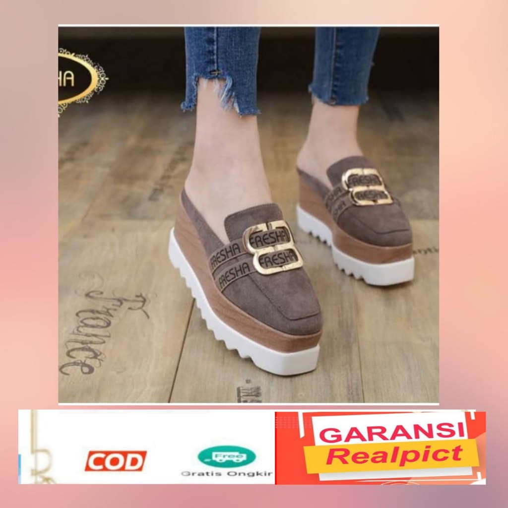 Kaisar-FreshaA Sandal Wadges Wanita Wedges Wanita Casual Widges Wanita Sendal Wadges Wanita Wadges W