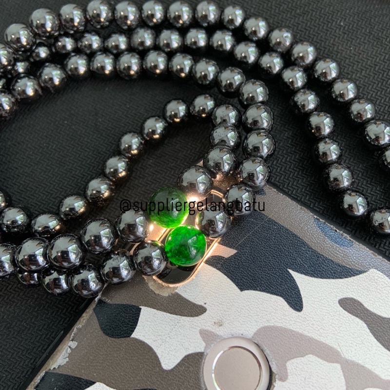 GANNAMYONG PREMIUM PAKET TASBIH FREE CINCIN Allah Gold Blustin Badar Besi Hematite Black Jade Aceh