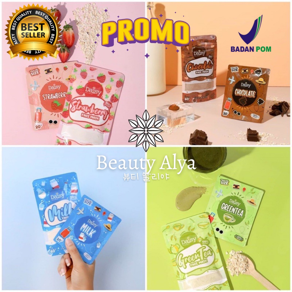 MASKER ORGANIK | MASKER WAJAH ORGANIK BY DAISY ORGANIK 20 Gram BPOM