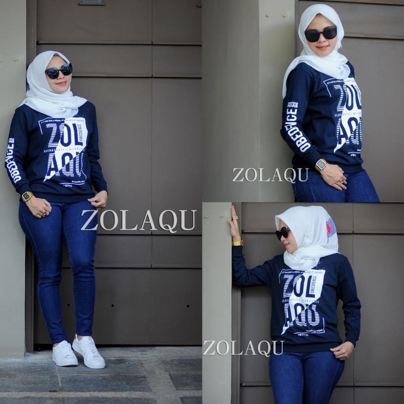 KAOS ZOLAQU 100% ORIGINAL TERBARU TERLARIS  NAVY dan HITAM, PUTIH NEW