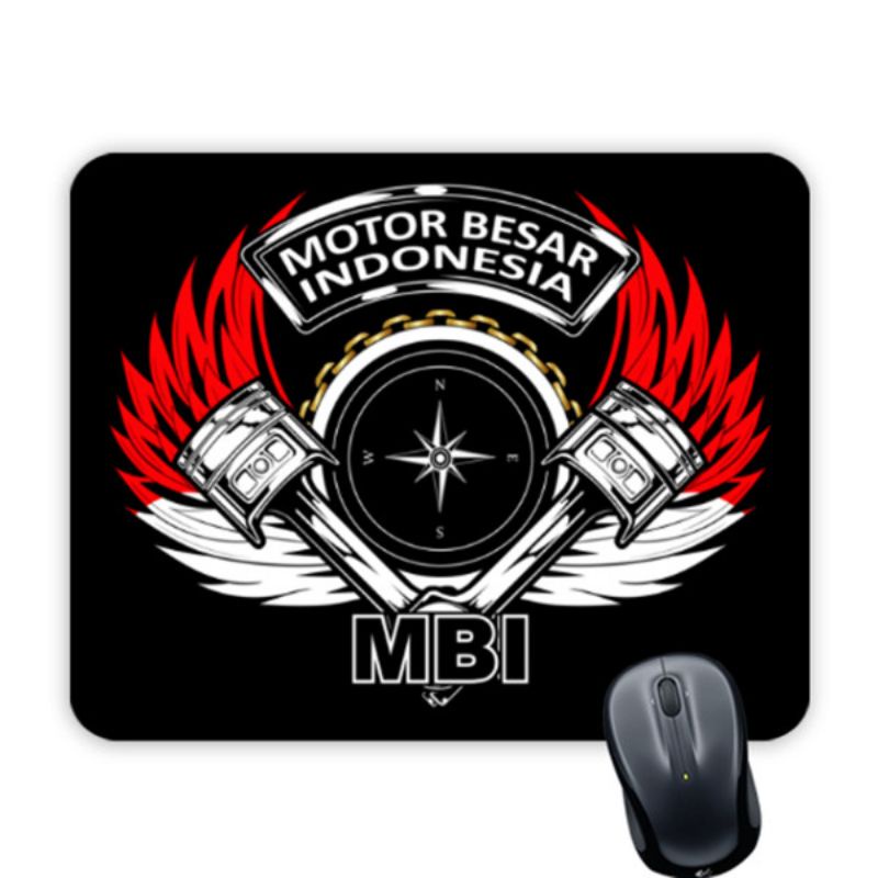 MBI Motor Besar Indonesia Mouse Pad Alas Mouse Custom