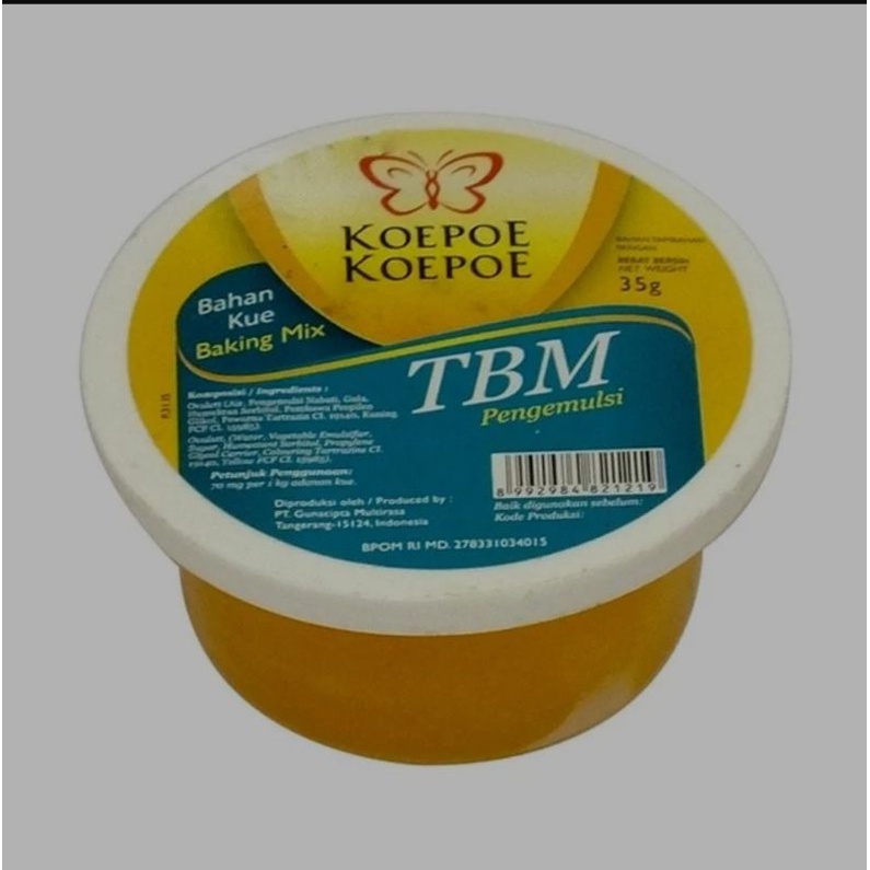 

TBM Koepoe Koepoe/Pengemulsi/Bahan Kue 35 Gr