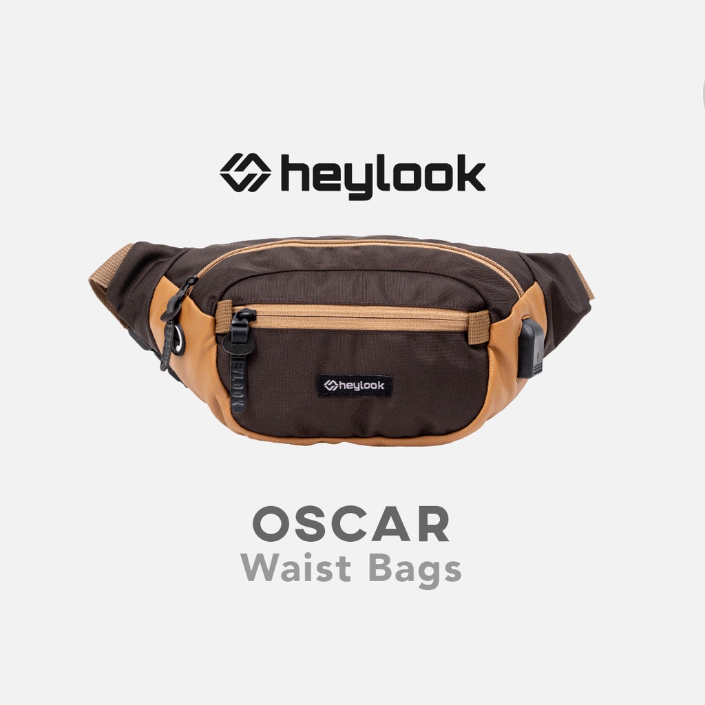 New Product Heylook - Tas Selempang Pria Waist Bag Nylon Oscar Pria Waist Bag Distro
