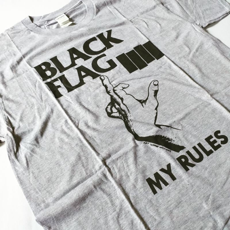KOAS BLACK FLAG / KAOS BAND / TSHIRT BAND / KAOS PUNK