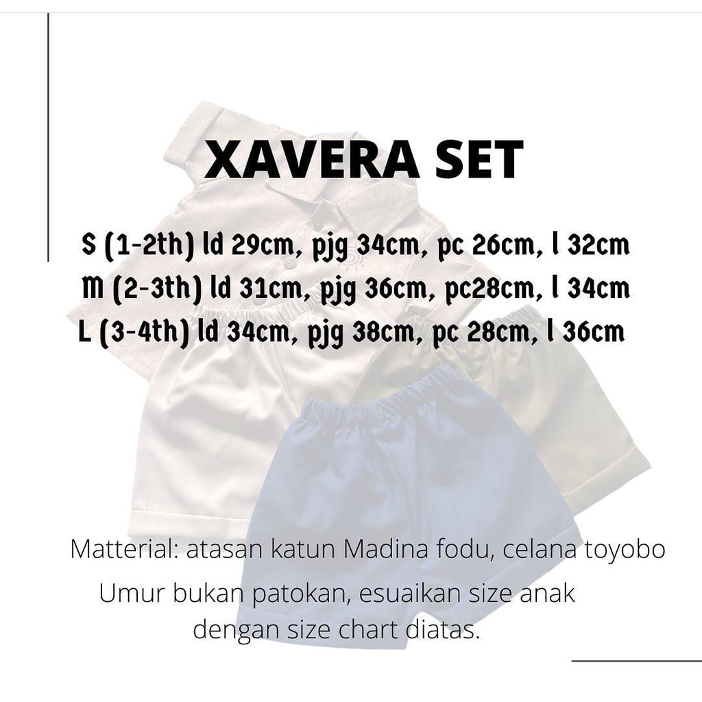 XAVERASET | Setelan anak unisex