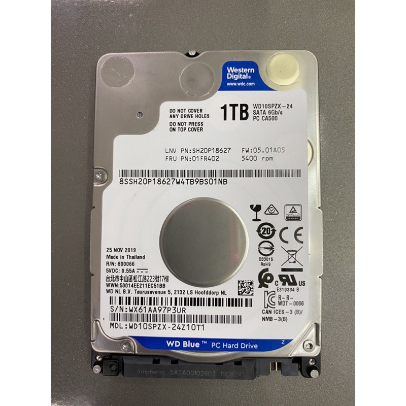 Hard Disk Laptop Internal WD Blue 1TB Second