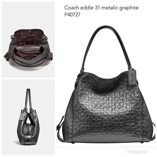 Tas Coach Original - Eddie 31 Metallic Graphite