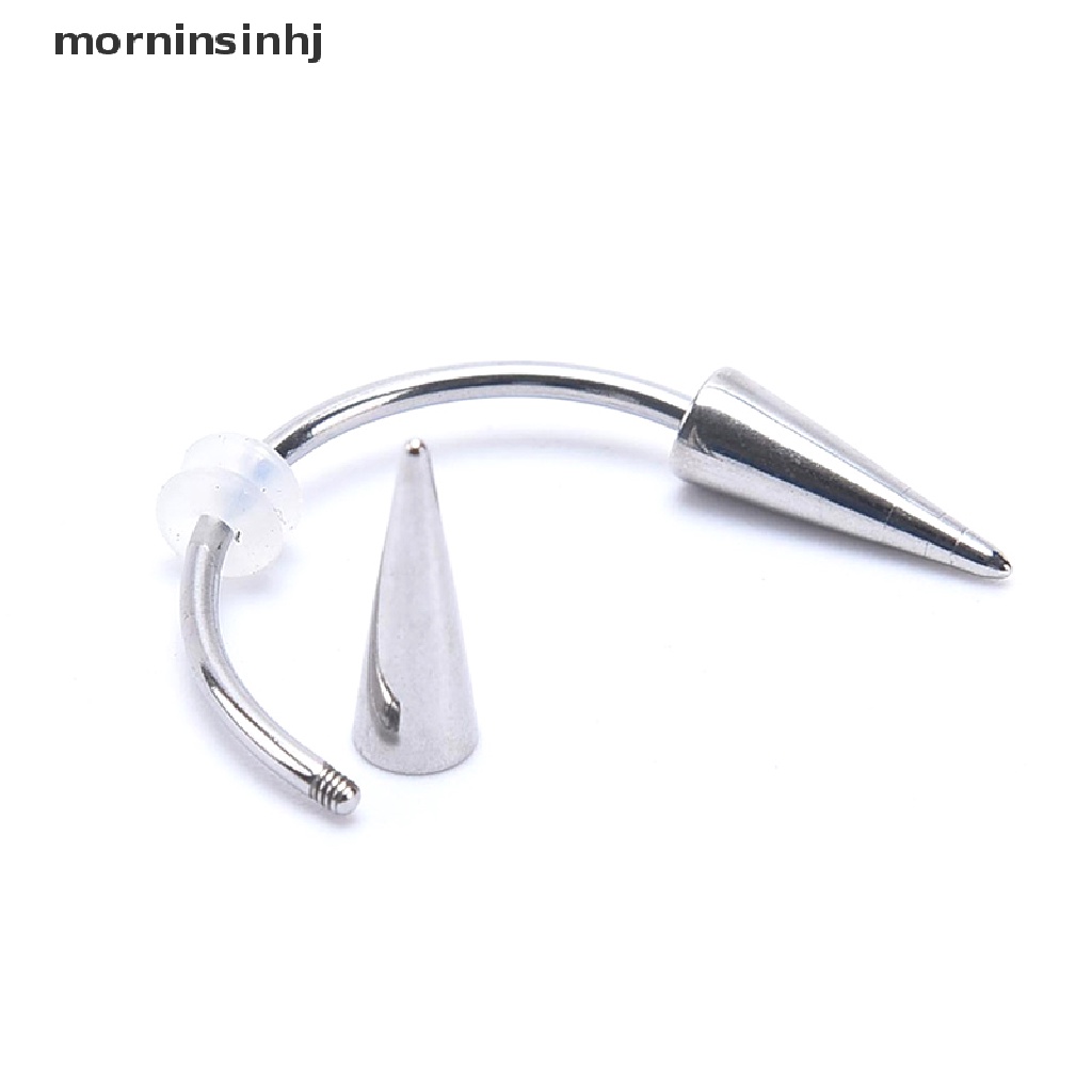 Mornin Vampire Teeth Bentuk C Bahan Stainless Steel Untuk Bibir