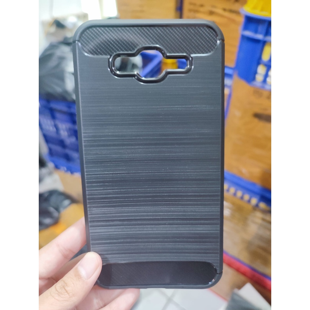 Slim Fit Samsung J7 Prime G610F ON7 2016 5.5 inchi Softshell Samsung J7 2015 J700 Fiber Multi Carbon