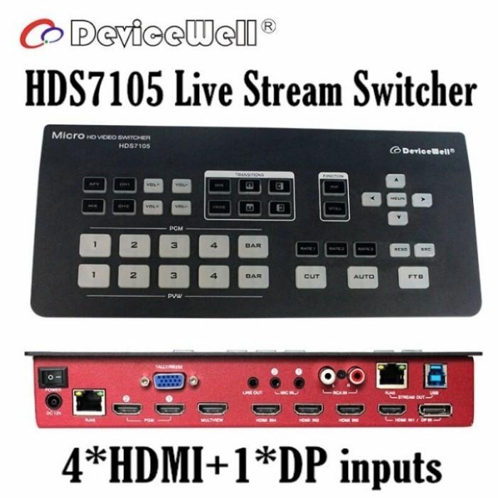 Kvm | All In One Switcher Devicewell Hds7105+ Hardcase Vmix Obs Streaming