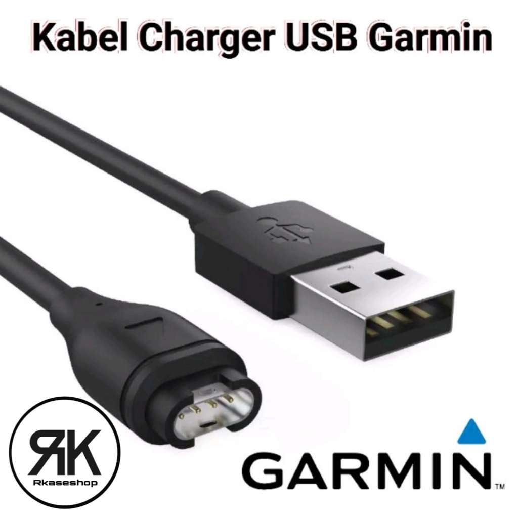 Kabel Charger Cable USB Garmin Vivoactive 3 4 4s VIVOMOVE 3 3s Luxe Style Sport