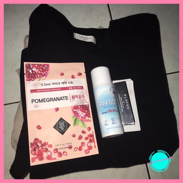 JASTIP 1 sanitizer spray Nature Republic, 2 Sweater, 1 lipstick klavuu.