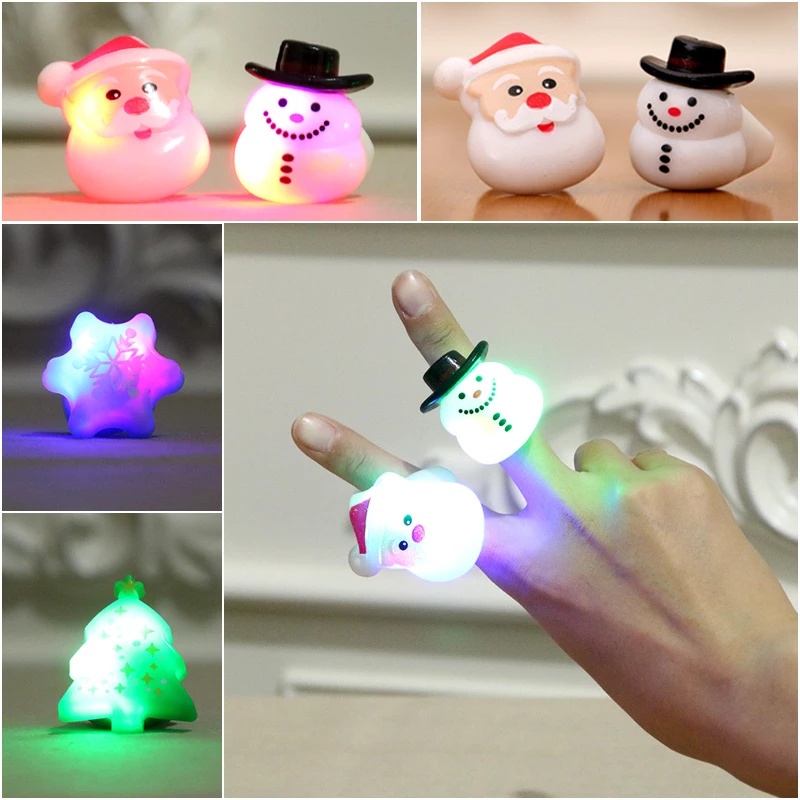 Cincin Natal Dengan Lampu Led Luminous Untuk Anak / Dewasa