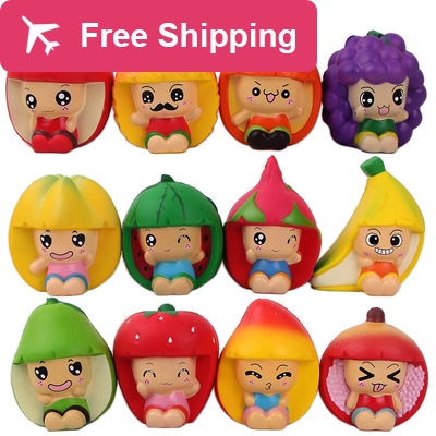 Squishy Unicorn/ Buah/ Roti Pu Fruits A Doll Squishy New Peculiar COD